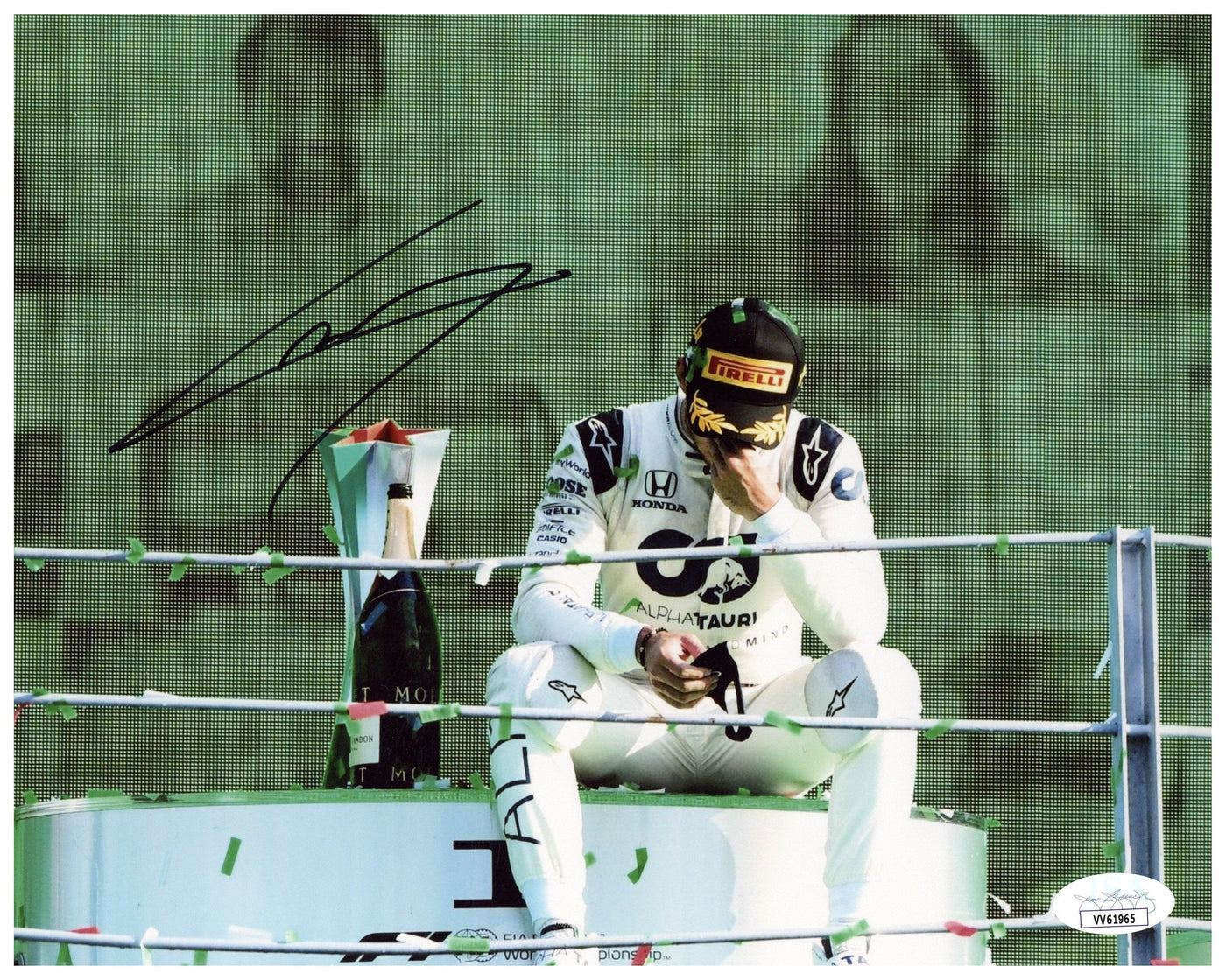 Pierre Gasly Signed 8x10 Photo Alpha Tauri F1 Formula 1 Autographed JSA COA 2