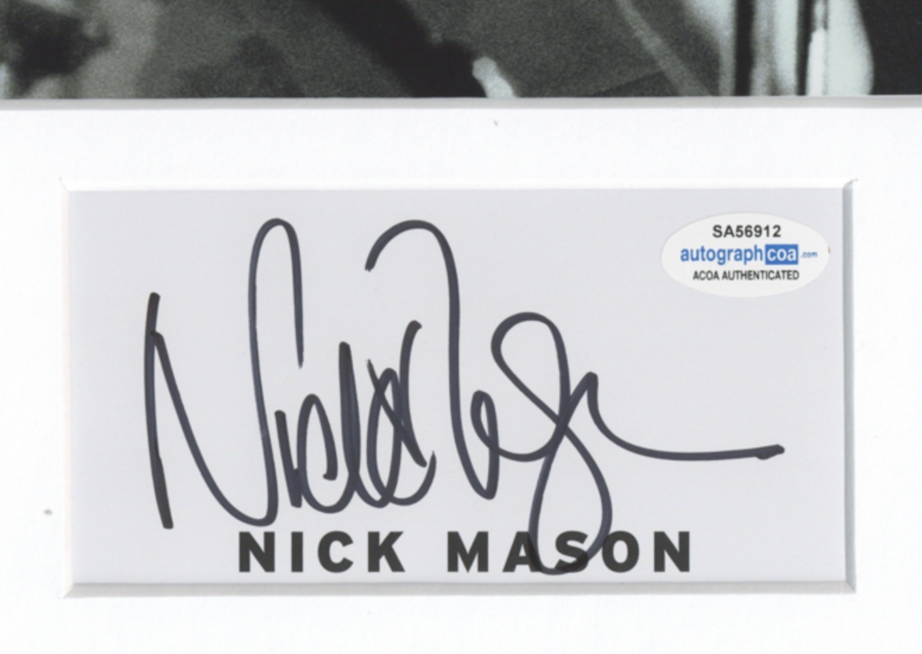 Pink Floyd Nick Mason Autographed Signed 11x14 Framed Photo Drummer ACOA