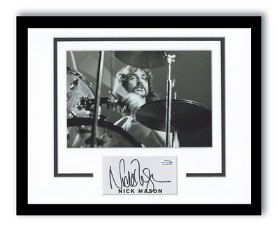 Pink Floyd Nick Mason Autographed Signed 11x14 Framed Photo Drummer