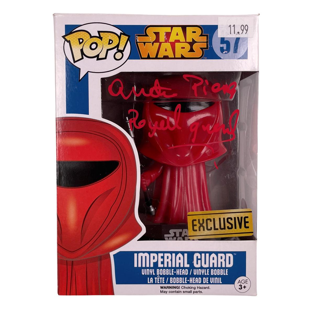 QUENTIN PIERRE SIGNED FUNKO POP Imperial Guard #57 AUTOGRAPHED BAS COA