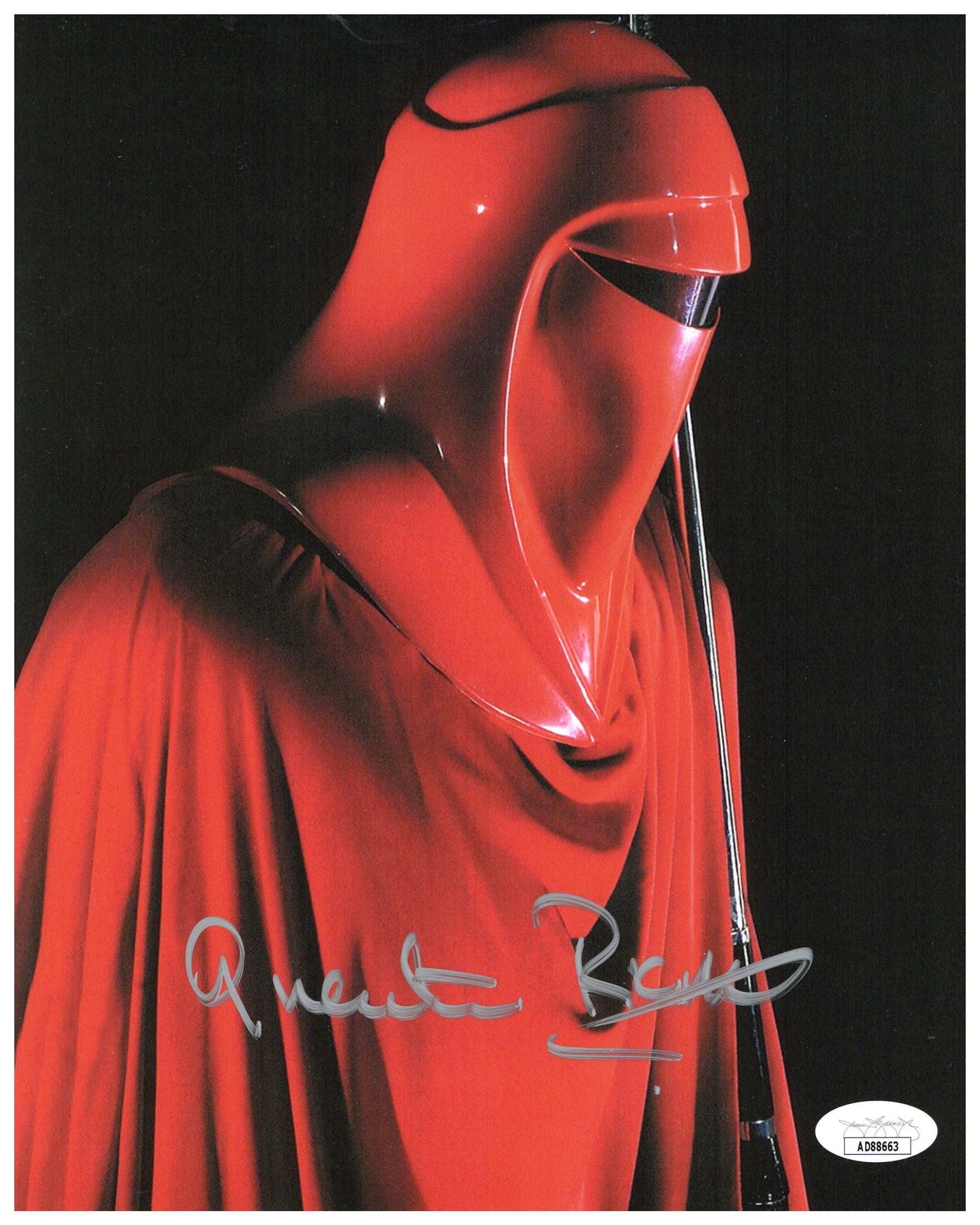 Quentin Pierre Autographed 8x10 Photo Star Wars Emperor Royal Guard Beckett COA
