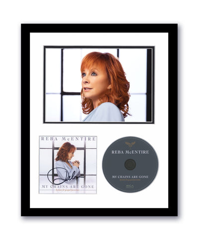 Reba McEntire Autographed 11x14 Custom Framed CD My Chains Are Gone Country ACOA 6