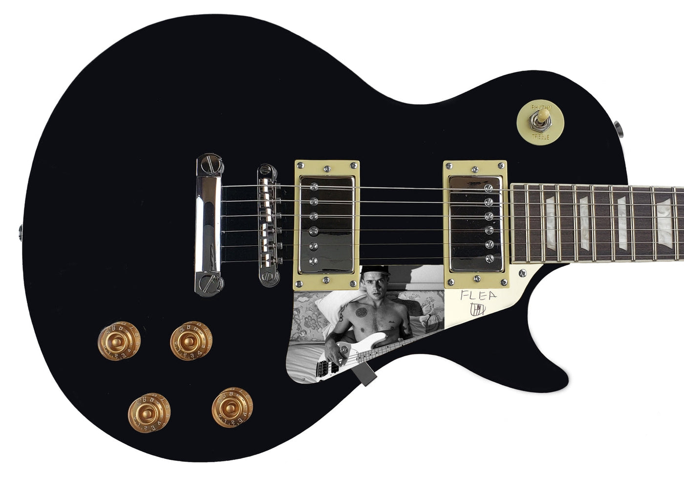 Red Hot Chili Peppers Flea Autographed Signed Electric LP Guitar ACOA