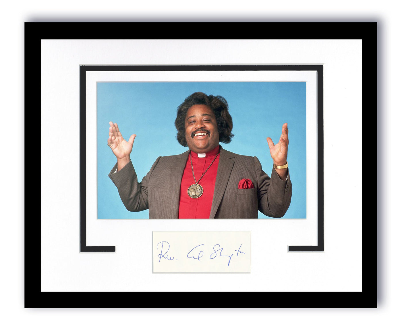 Rev. Al Sharpton Autographed Signed 11x14 Framed Photo ACOA 2
