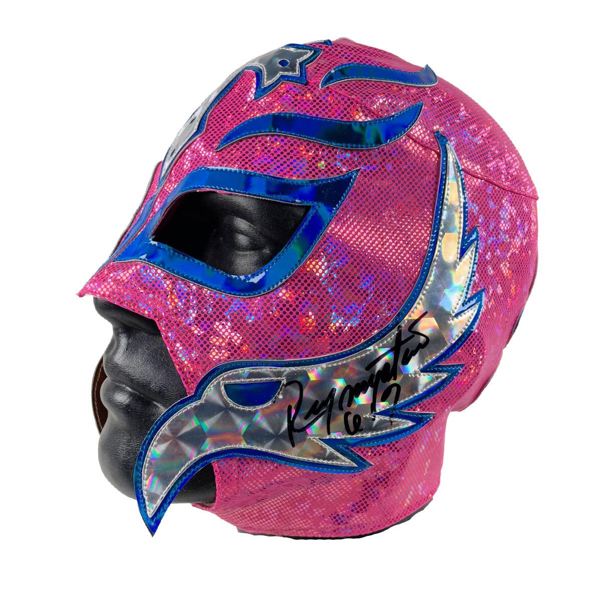 Rey Mysterio Signed Lucha Mask 619 Pro Style WWE WCW Autographed JSA COA 5