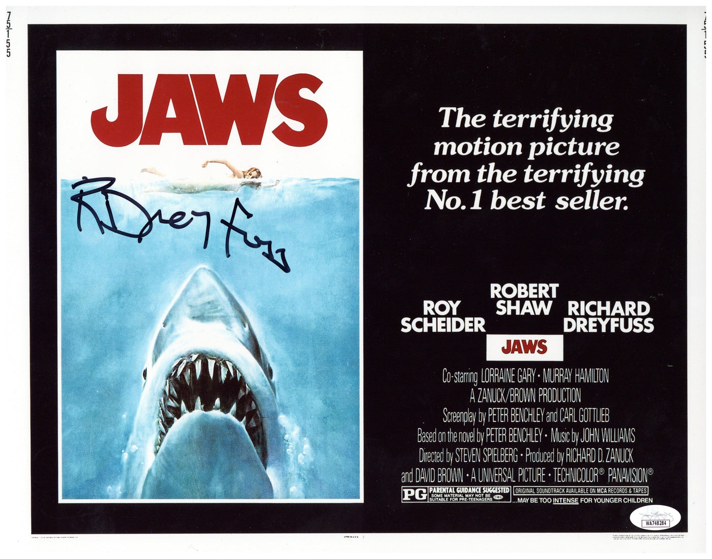 Richard Dreyfuss Autograph Signed 11x14 Photo JAWS Authenticated JSA COA