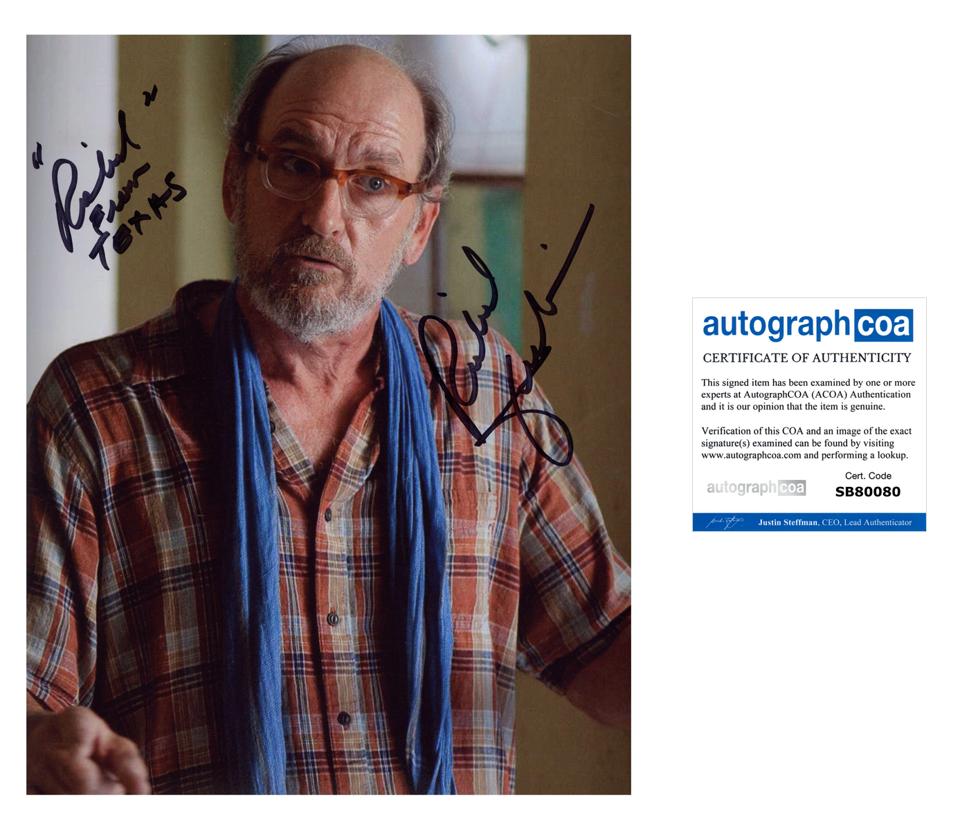 Richard Jenkins Signed 8x10 Photo Autographed ACOA