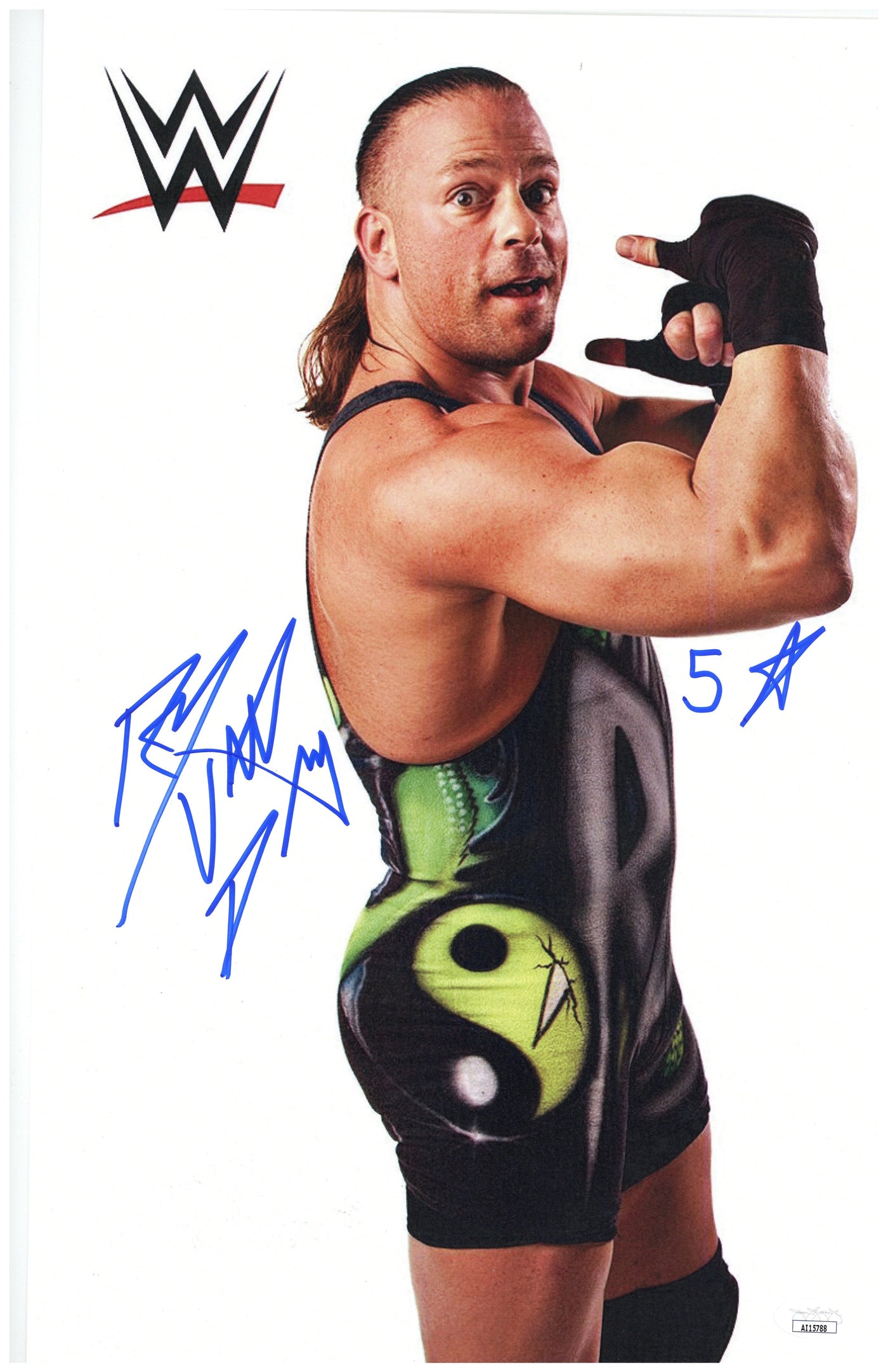 Rob Van Dam Signed 11x17 Photograph WWE ECW Pro Wrestling Autographed JSA COA