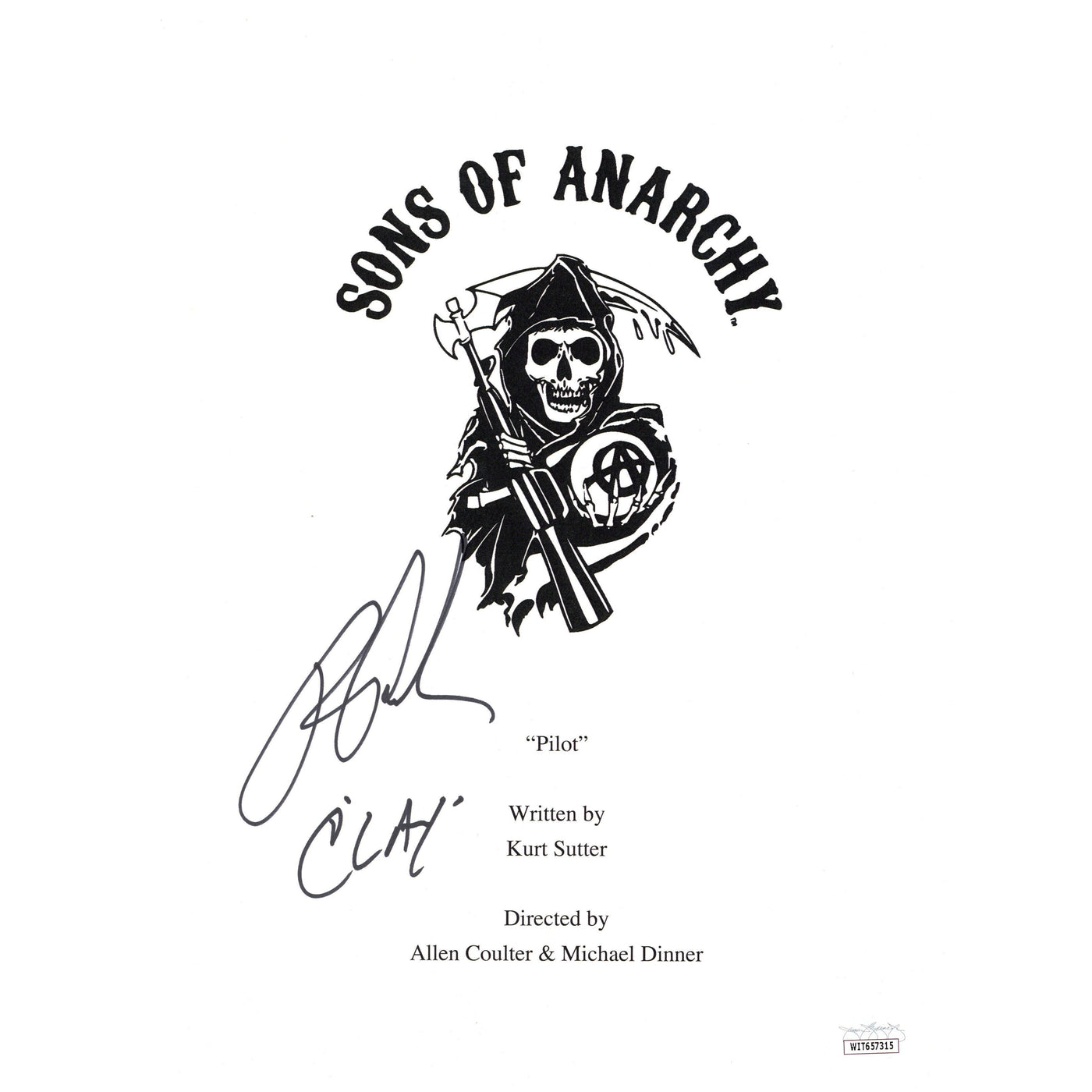 Ron Perlman Signed Sons of Anarchy Movie Script Cover Clay Autographed JSA COA