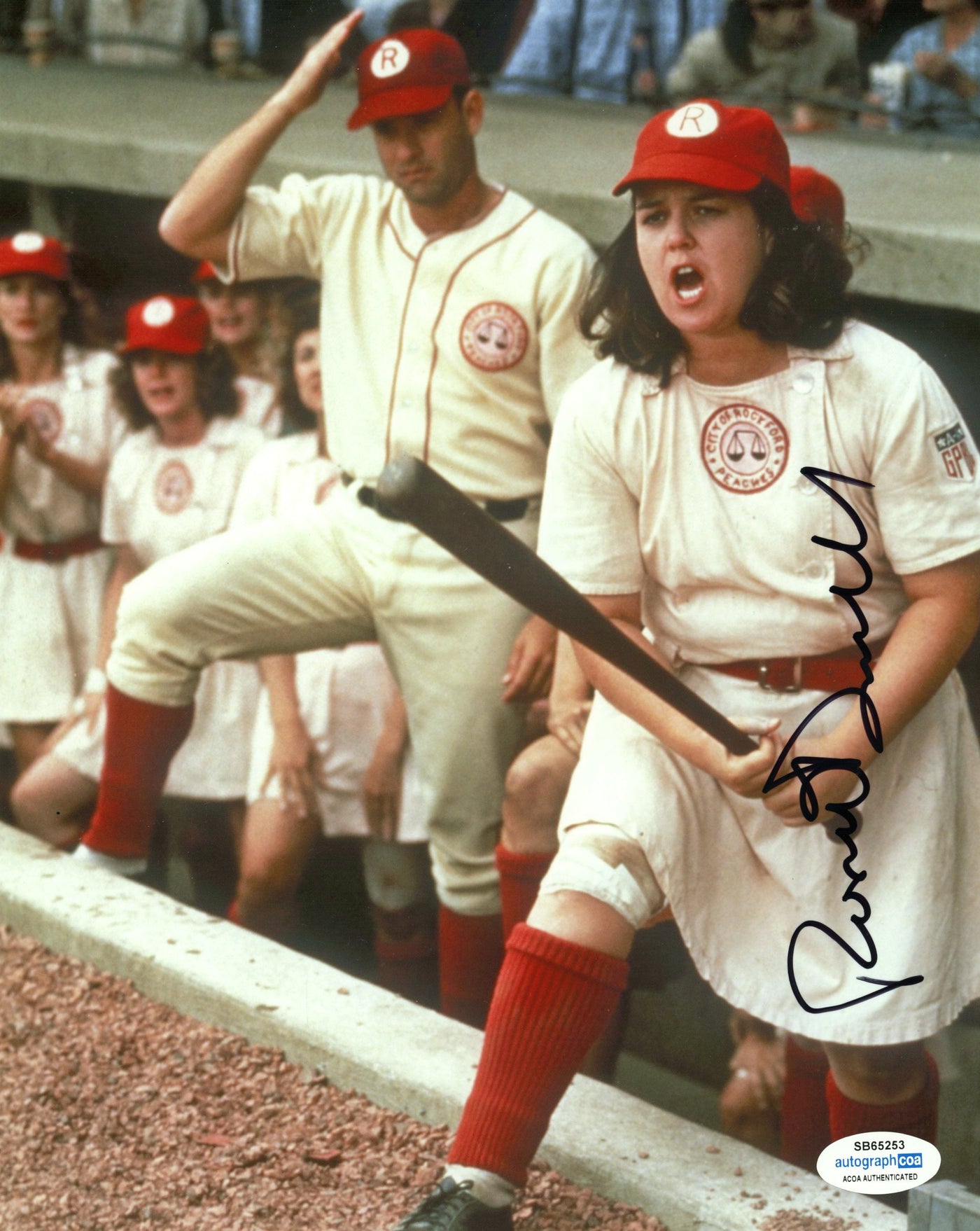 Rosie O'Donnell Signed 8x10 Photo A League of their Own Autographed ACOA