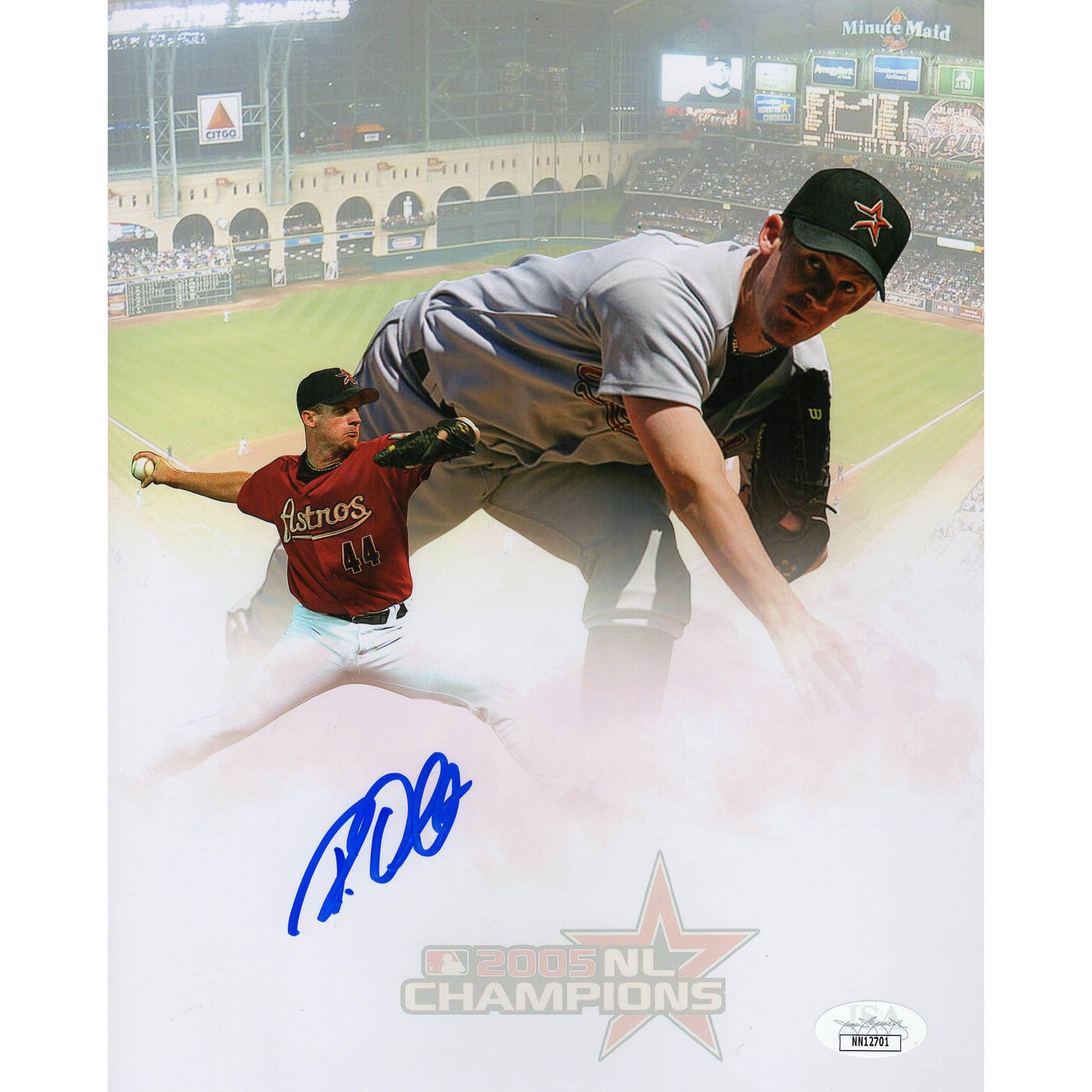 Roy Oswalt Autograph 8x10 Photo Houston Astros Pitcher Signed JSA COA 5