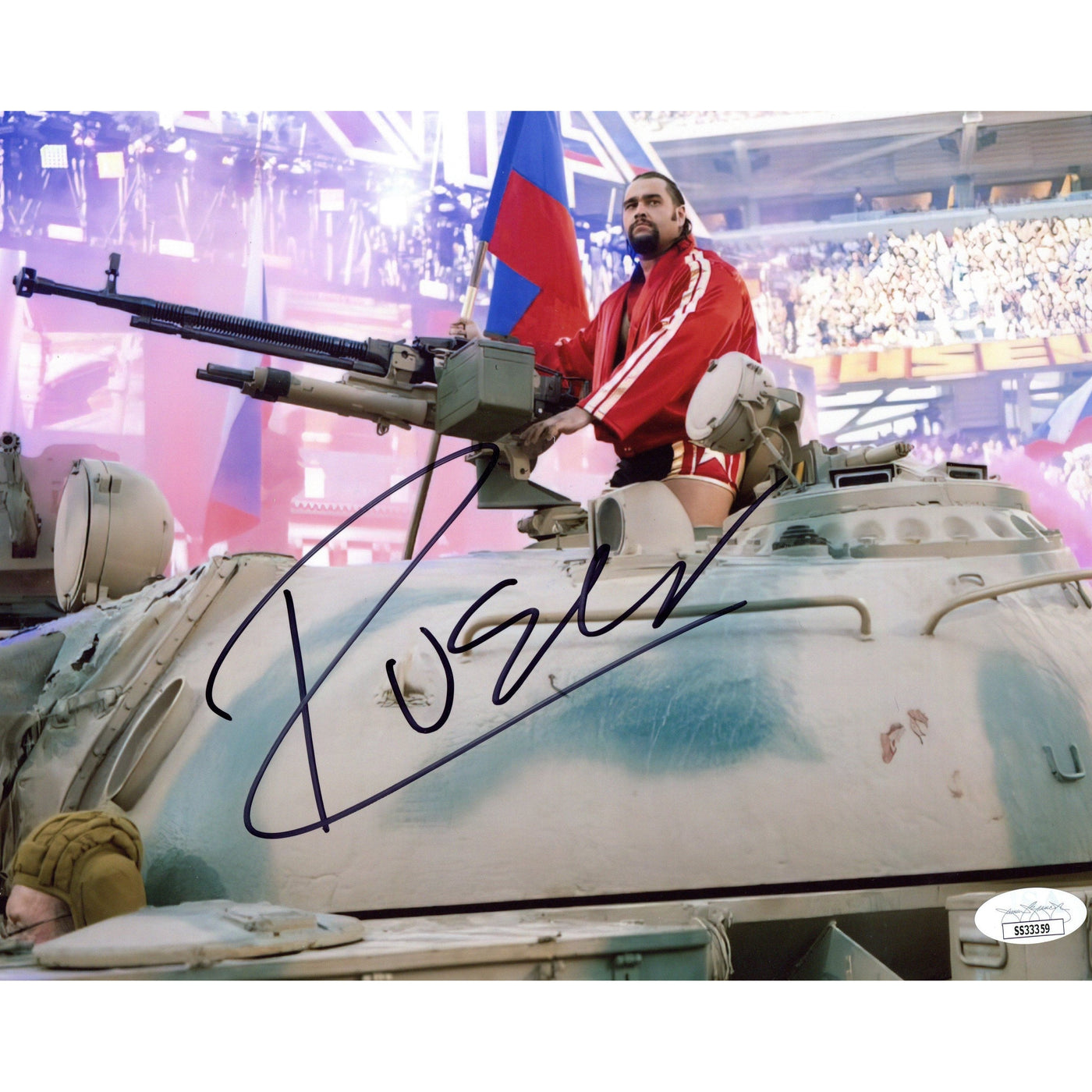 Rusev Signed 8x10 Photo WWE Wrestlemania Autographed JSA COA