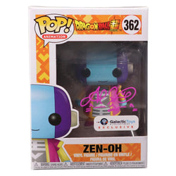 Image of SARAH WIEDENHEFT SIGNED FUNKO POP Dragon Ball Z Zen-OH JSA COA PINK