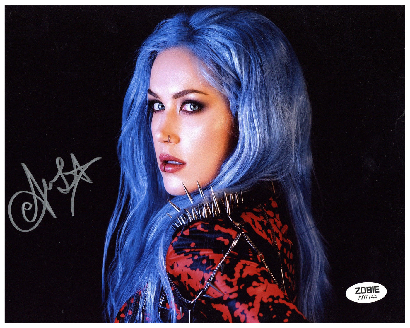 SPECIAL Alissa White-Gluz Signed 8x10 Photo Arch Enemy Singer Autographed Zobie COA #3