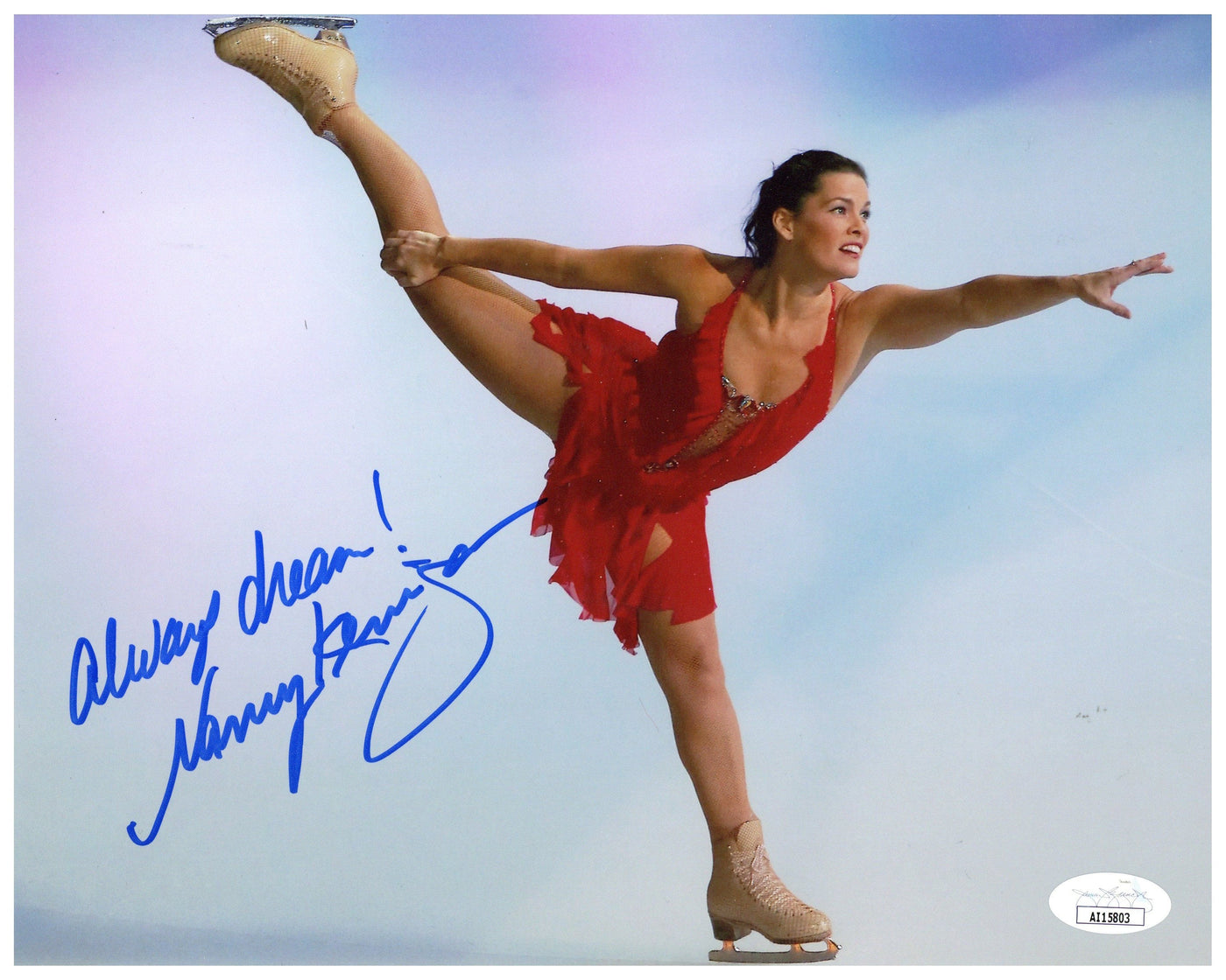SPECIAL Nancy Kerrigan Signed 8x10 Photo American Figure Skater Autographed JSA COA