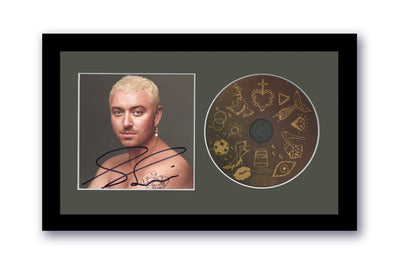 Sam Smith Autographed Signed 7x12 Framed CD Love Goes ACOA 3