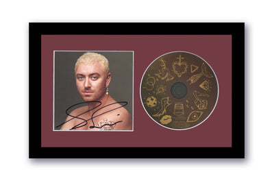 Sam Smith Autographed Signed 7x12 Framed CD Love Goes ACOA