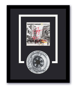 Image of Sammy Hagar Michael Anthony Autographed Signed 11x14 Framed CD Van Halen Crazy Times ACOA 2