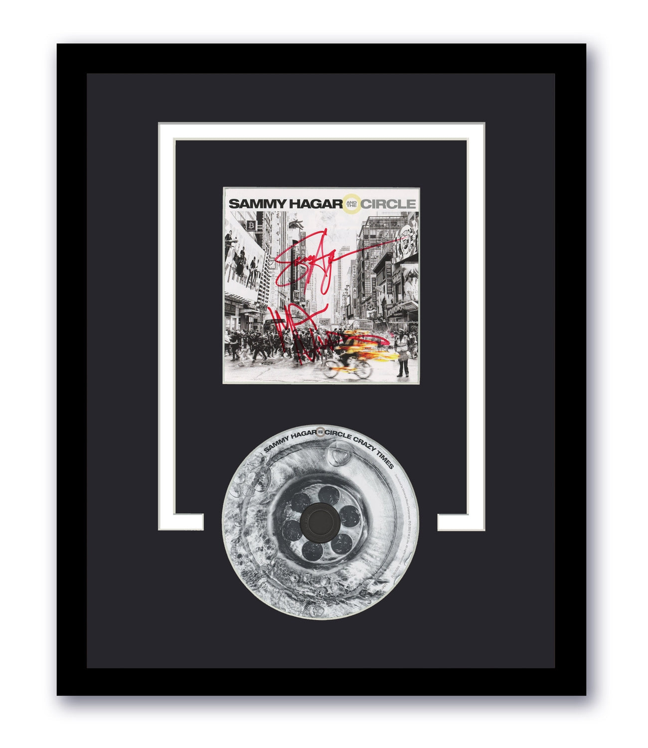 Sammy Hagar Autographed Signed 11x14 Framed CD Van Halen Crazy Times ACOA 2