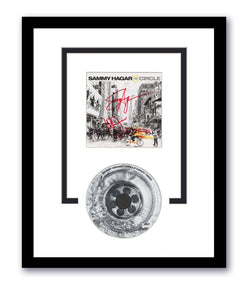 Image of Sammy Hagar Michael Anthony Autographed Signed 11x14 Framed CD Van Halen Crazy Times ACOA 3