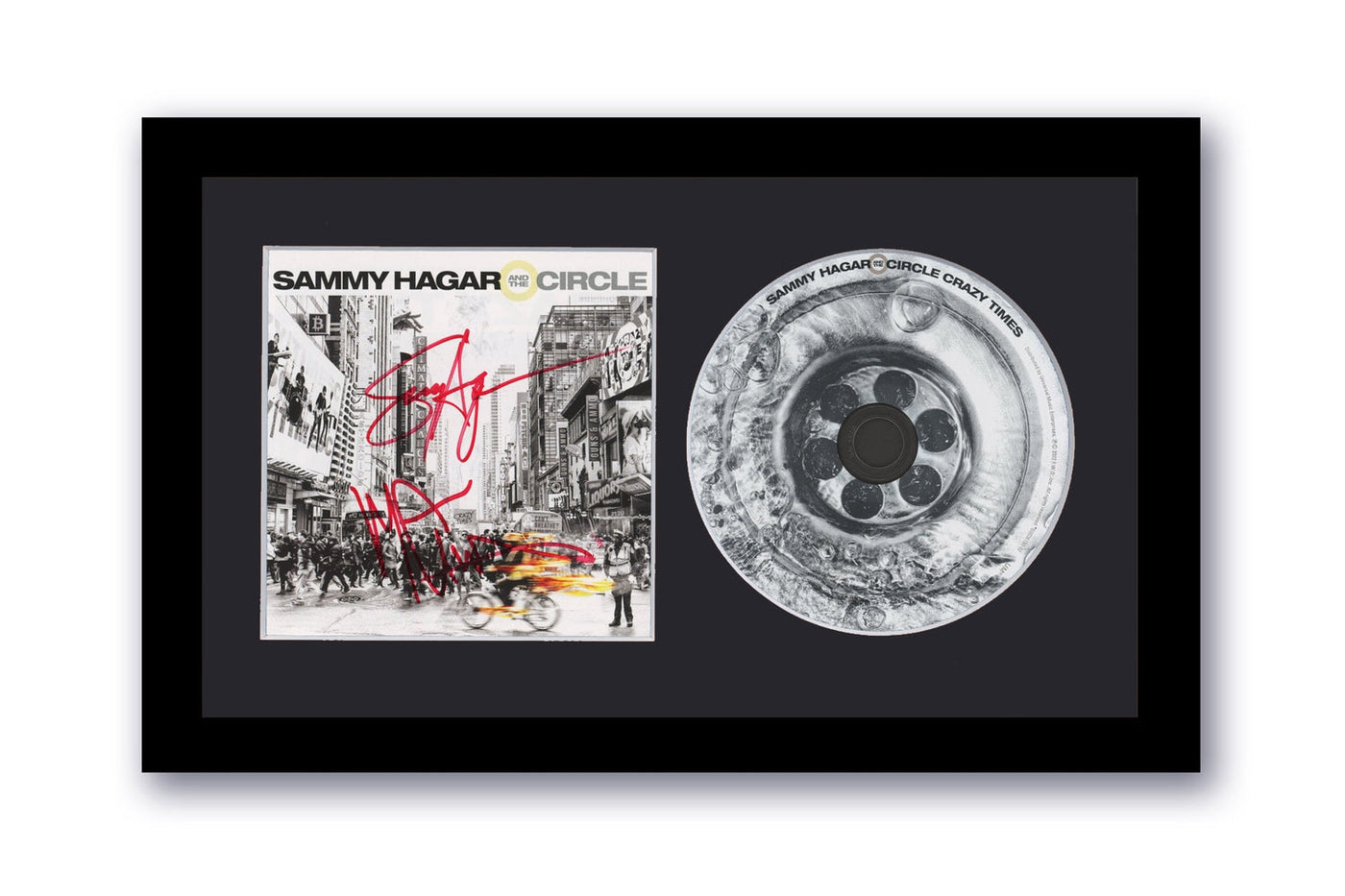 Sammy Hagar Autographed Signed 7x12 Framed CD Van Halen Crazy Times ACOA 3