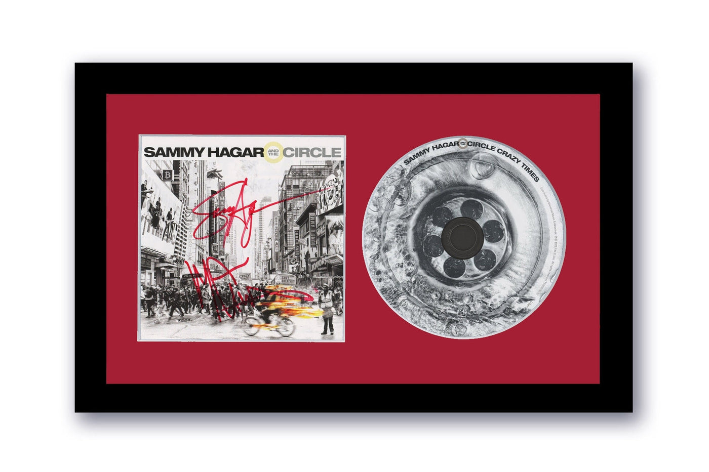Sammy Hagar Autographed Signed 7x12 Framed CD Van Halen Crazy Times ACOA