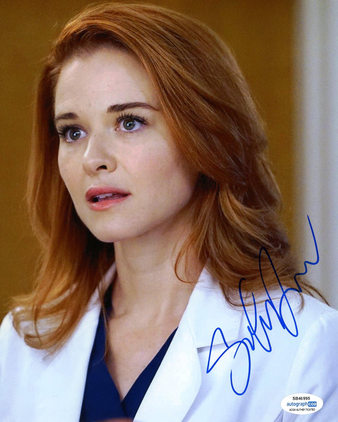 Sarah Drew Signed 8x10 Photo Grey's Anatomy Autographed ACOA 3