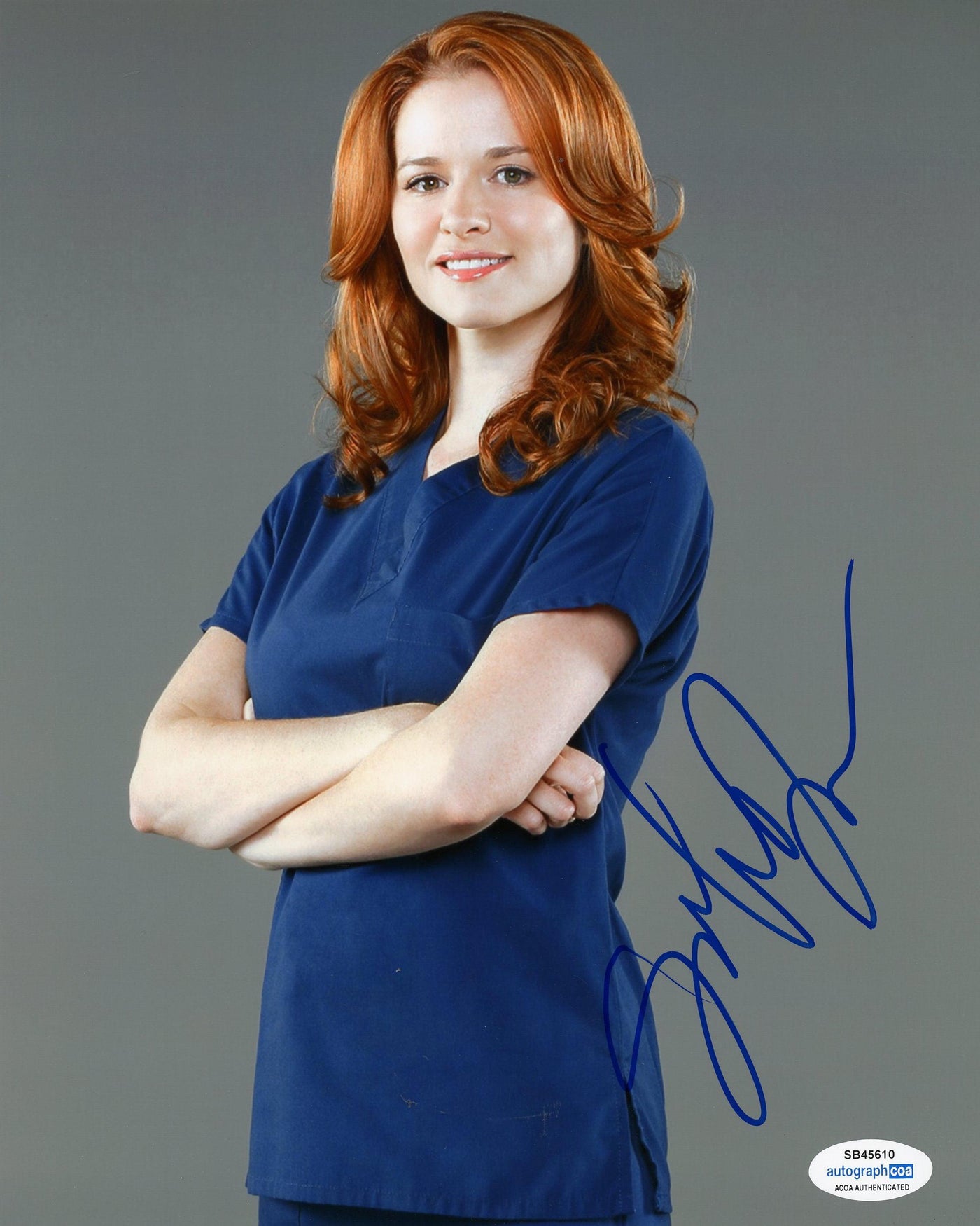 Sarah Drew Signed 8x10 Photo Grey's Anatomy Autographed ACOA 4