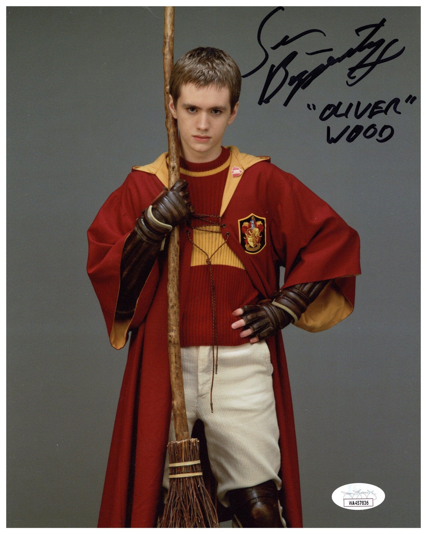 Sean Biggerstaff Signed 8x10 Photo Harry Potter Oliver Wood Autographed JSA COA