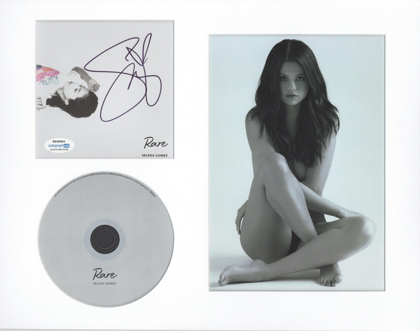 Selena Gomez Signed Revelacion CD Cover Framed Autographed ACOA 2