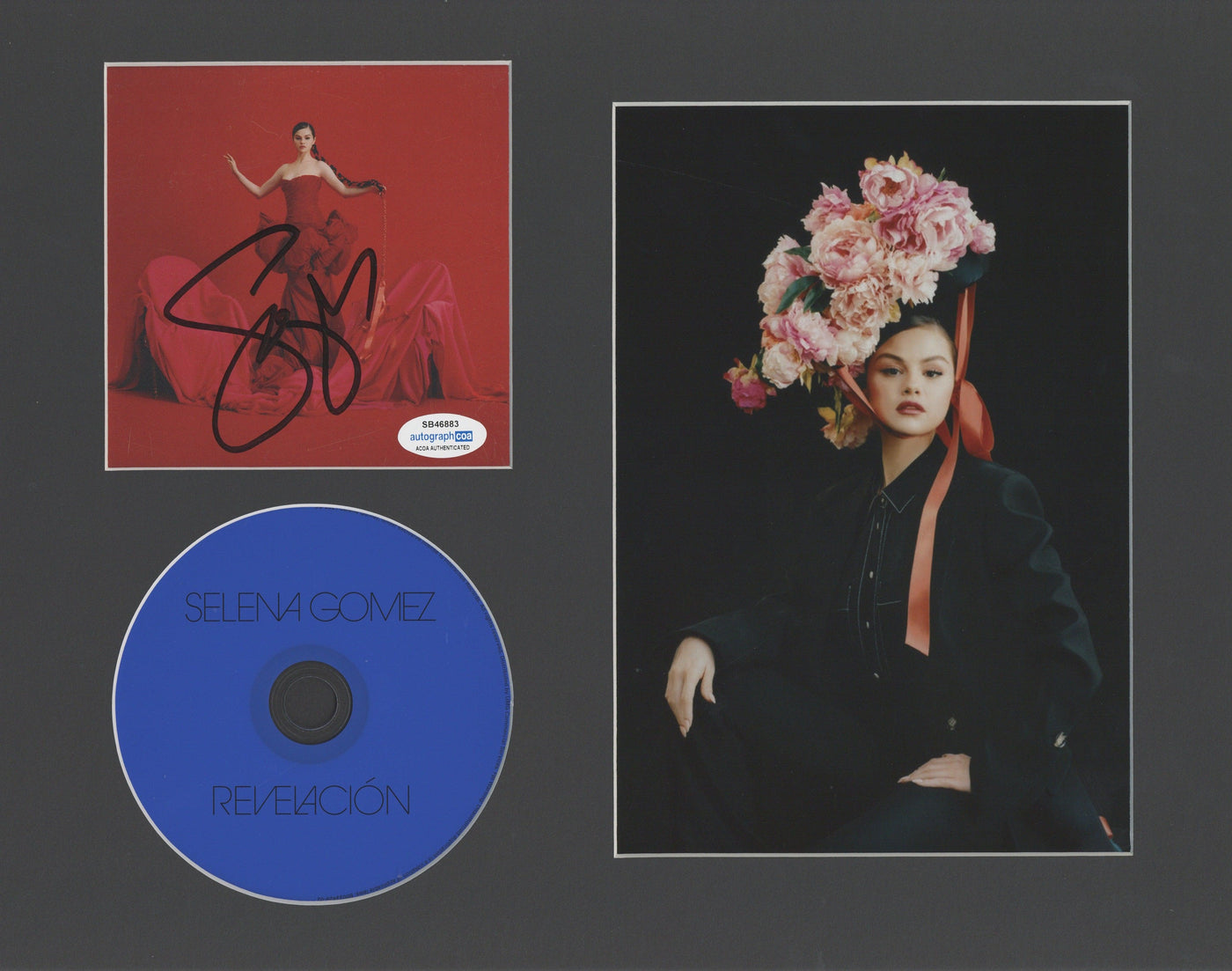 Selena Gomez Signed Revelacion CD Cover Framed Autographed ACOA