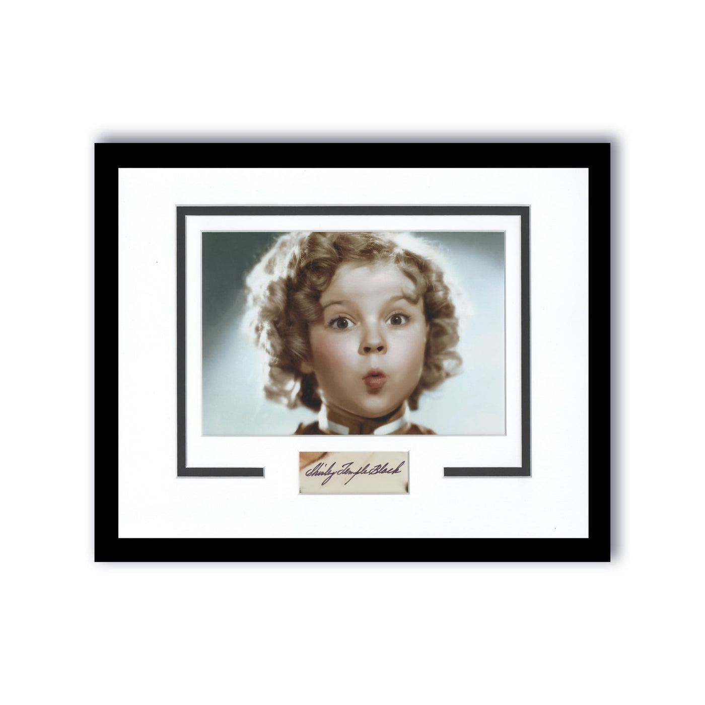 Shirley Temple Autograph Signed 11x14 Framed Film Movie Child Actress Photo ACOA