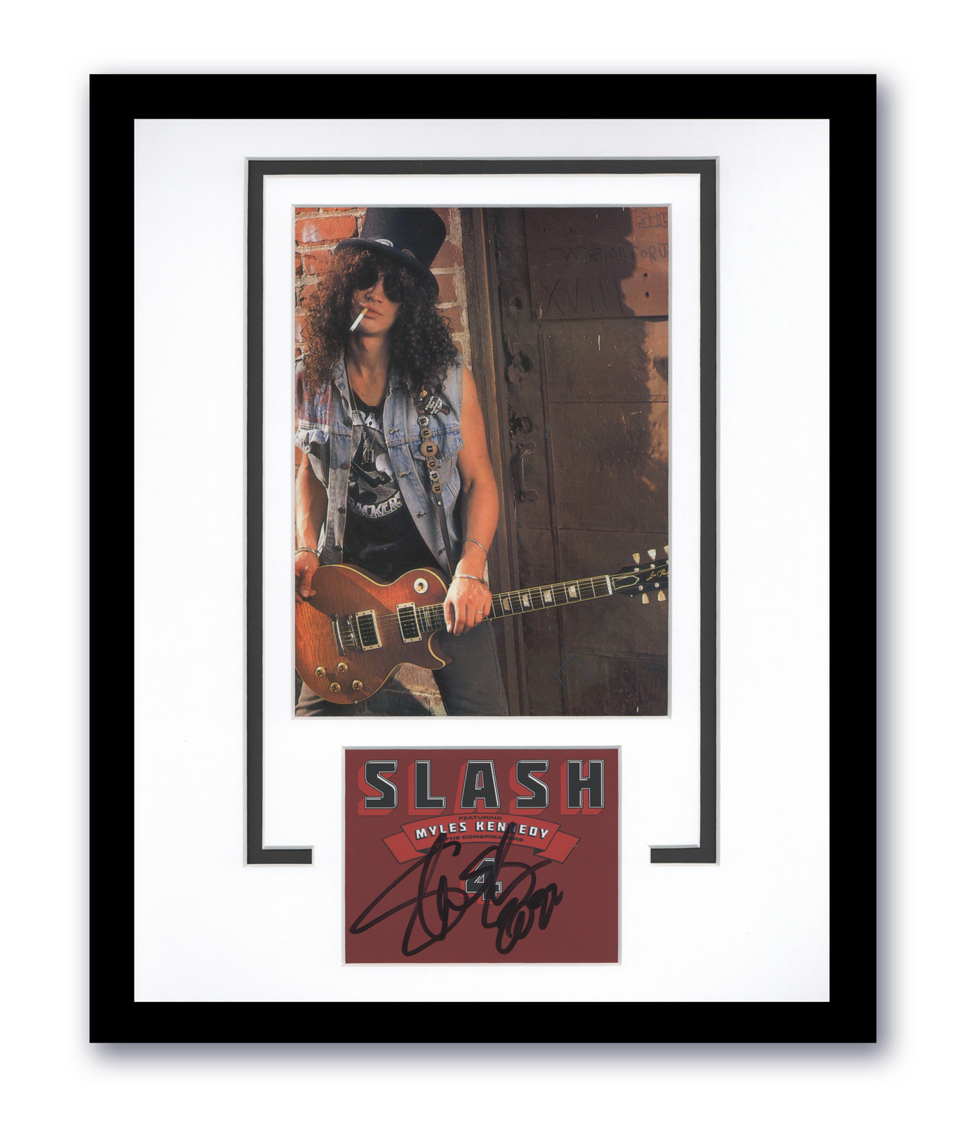Slash Autographed Signed 11x14 Framed CD Photo Guns N Roses ACOA