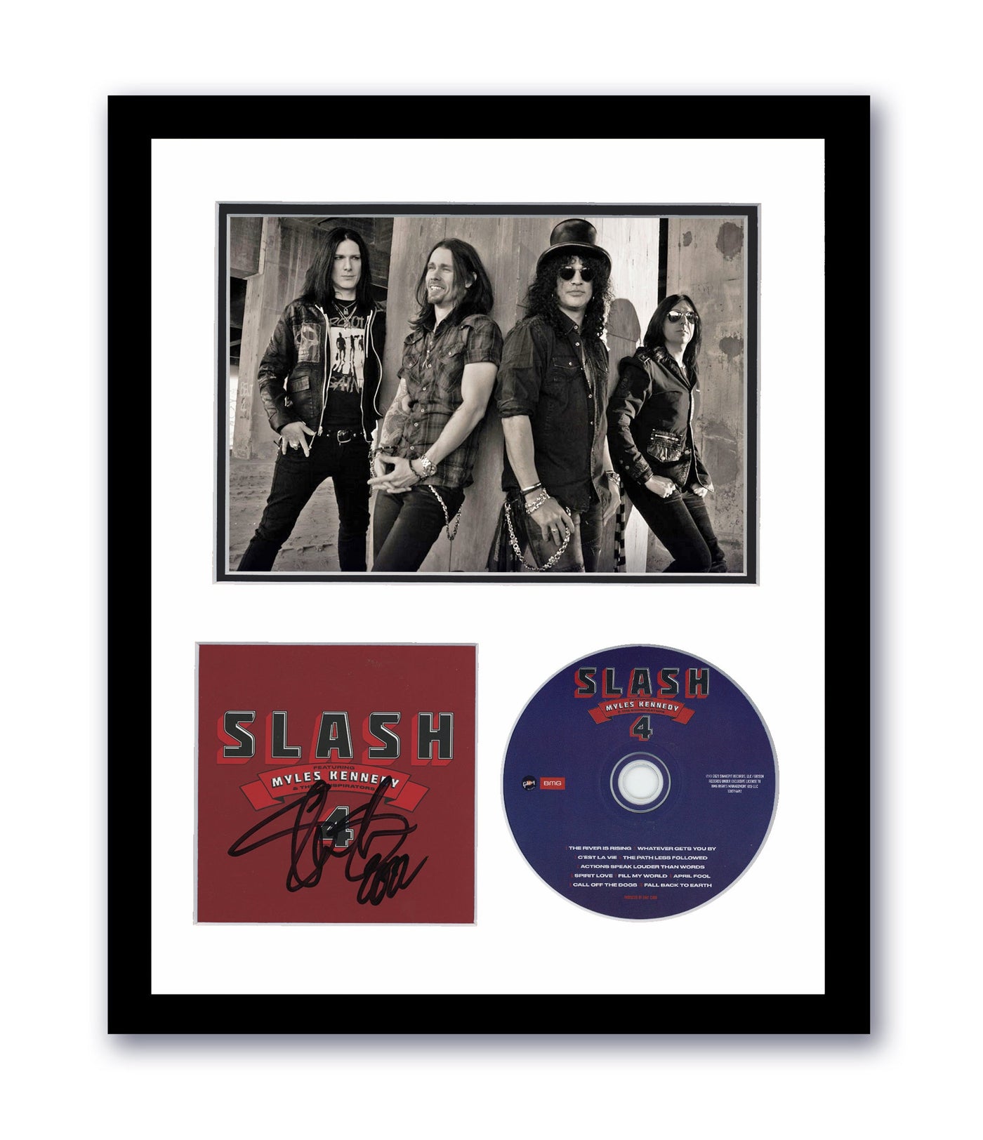 Slash Autographed Signed 11x14 Framed CD Photo Guns N' Roses Myles Kennedy ACOA 10