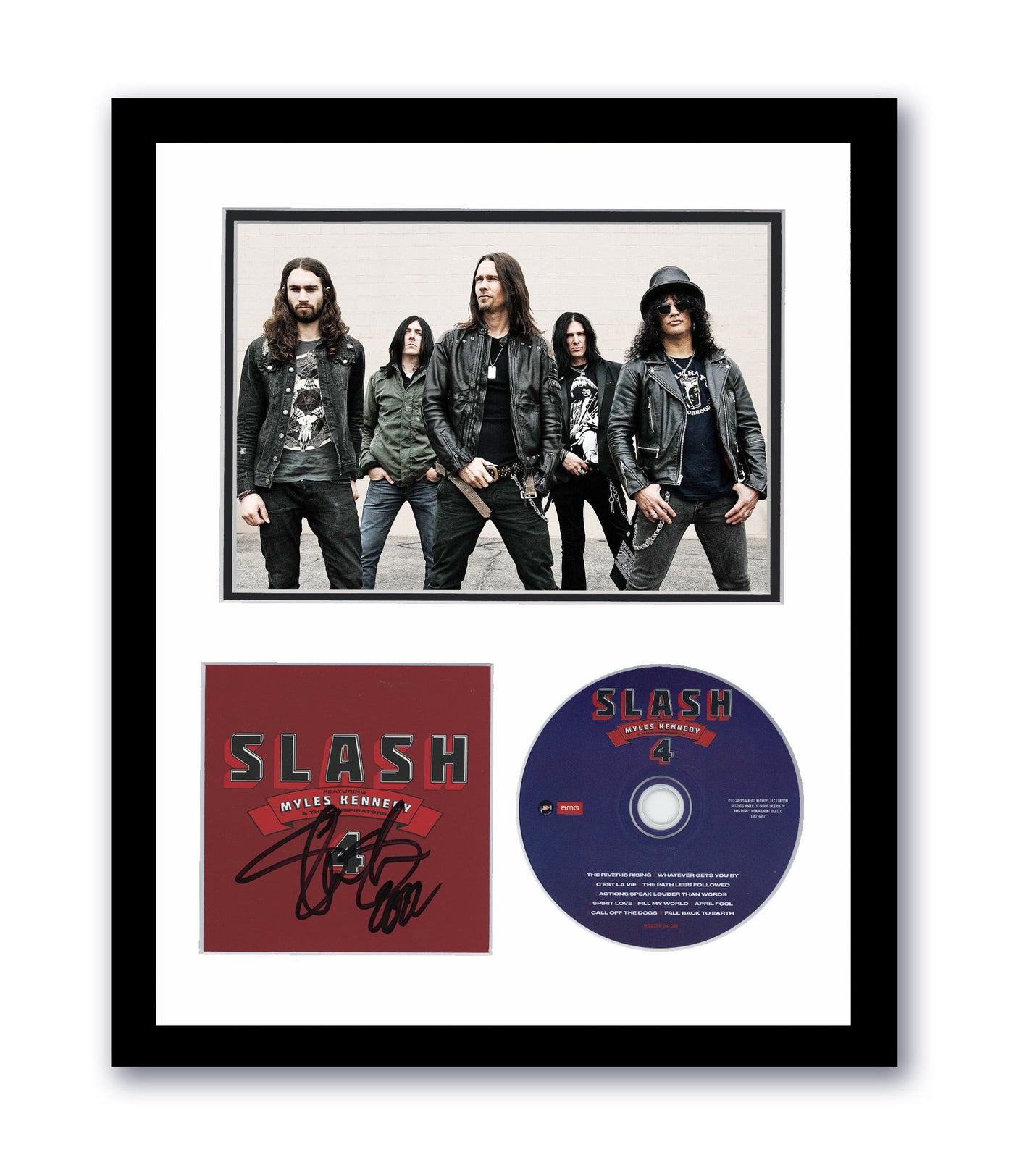 Slash Autographed Signed 11x14 Framed CD Photo Guns N' Roses Myles Kennedy ACOA 11