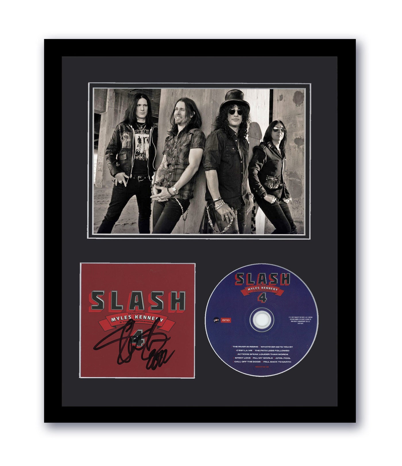Slash Autographed Signed 11x14 Framed CD Photo Guns N' Roses Myles Kennedy ACOA 13