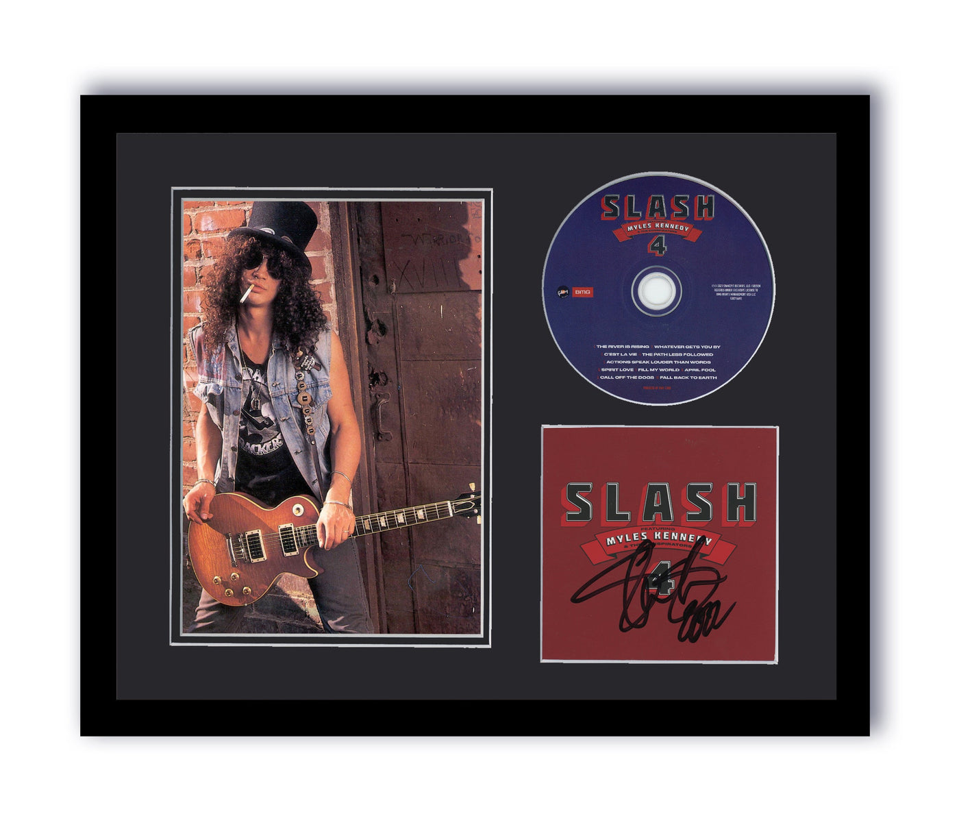 Slash Autographed Signed 11x14 Framed CD Photo Guns N' Roses Myles Kennedy ACOA 14