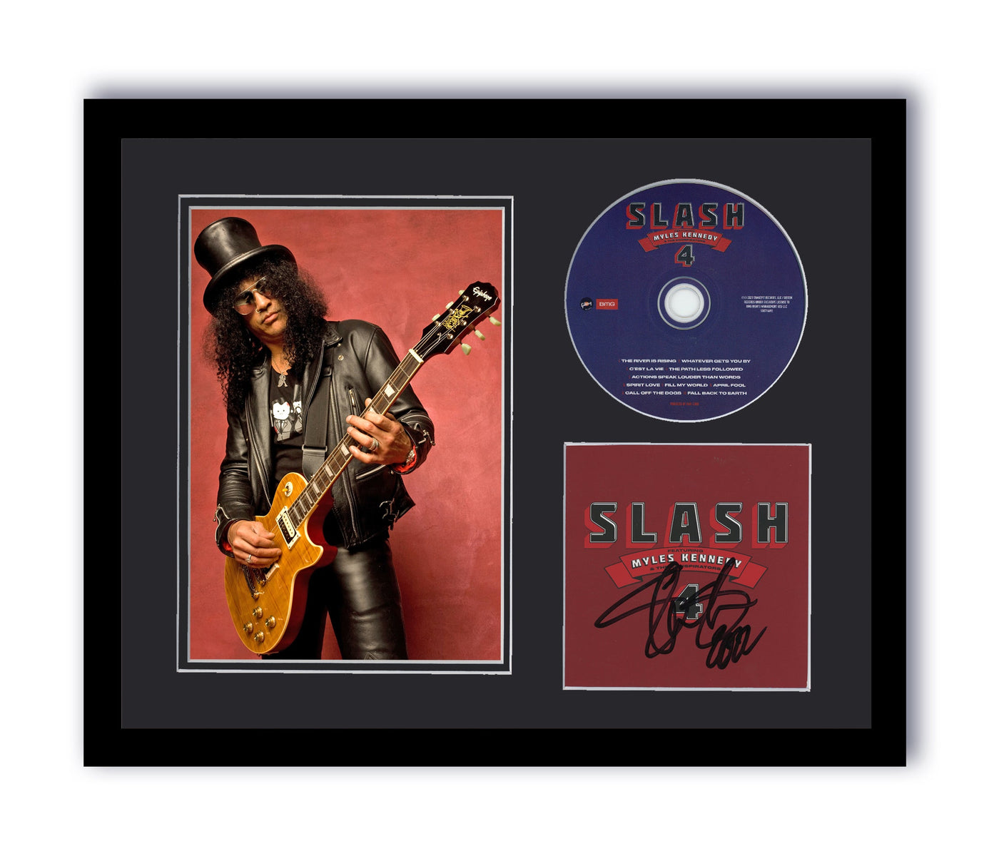 Slash Autographed Signed 11x14 Framed CD Photo Guns N' Roses Myles Kennedy ACOA 6