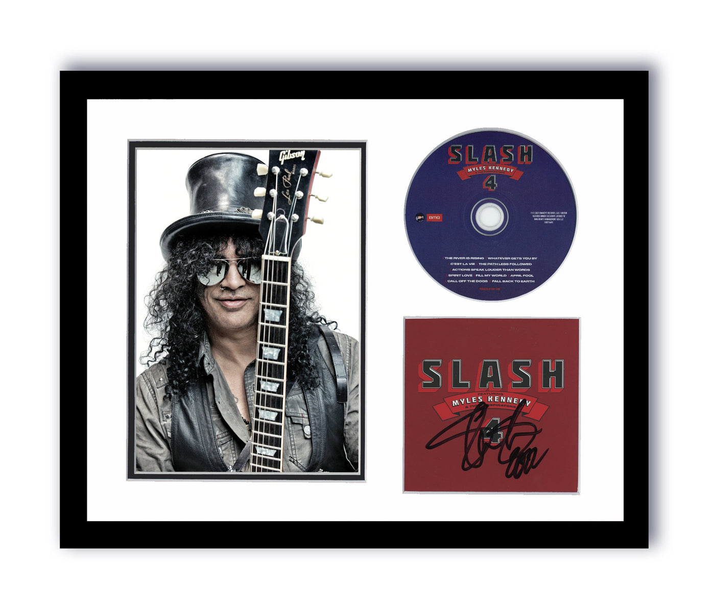 Slash Autographed Signed 11x14 Framed CD Photo Guns N' Roses Myles Kennedy ACOA 8