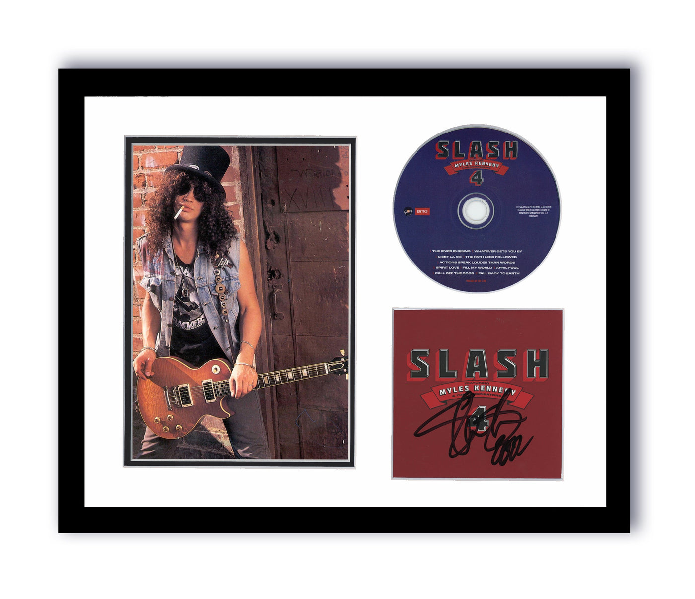Slash Autographed Signed 11x14 Framed CD Photo Guns N' Roses Myles Kennedy ACOA 9