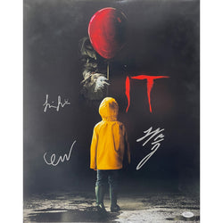 Image of Sophia Lillis Finn Wolfhard Jeremy Ray Taylor SIGNED 16x20 Photo IT Cast Autographed JSA