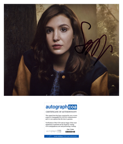 Sophie Nelisse Signed 8x10 Photo Yellowjackets Autographed ACOA