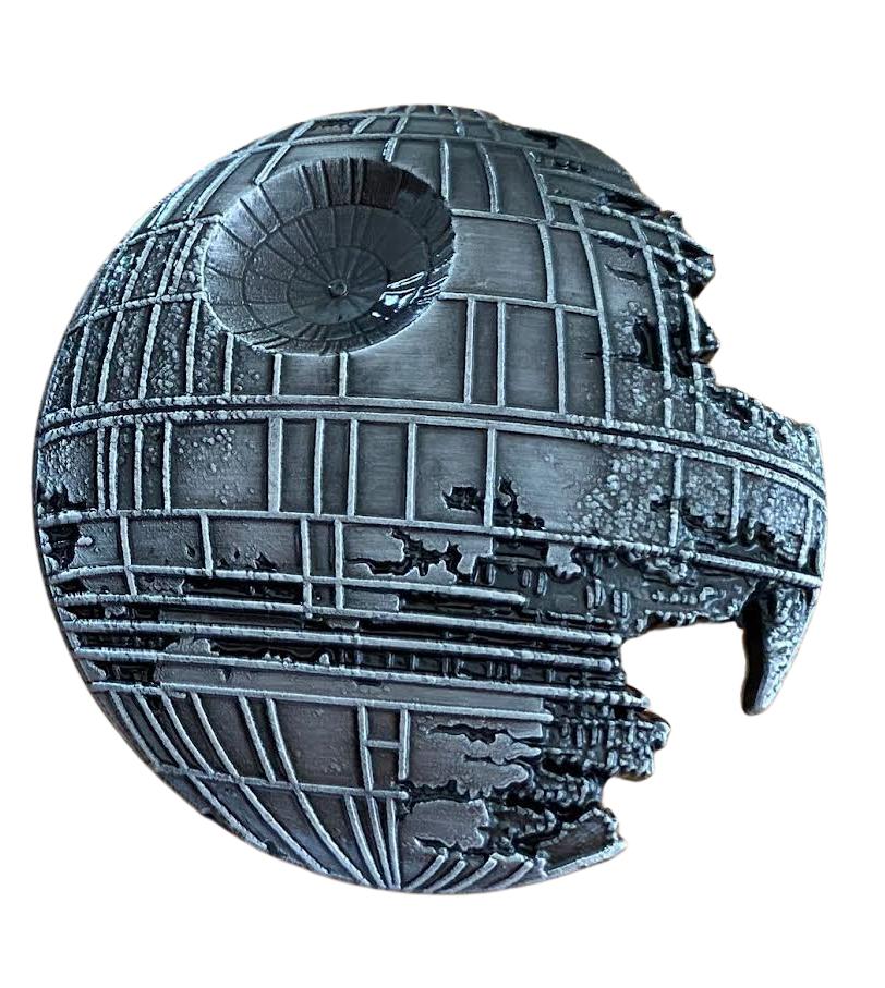 Star Wars Destroyed Death Star Metal Coin