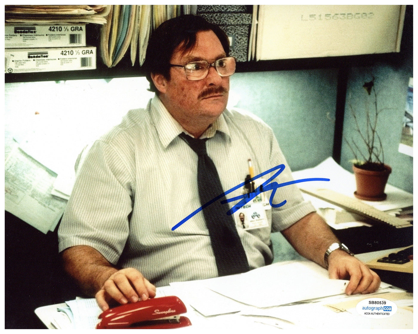 Stephen Root Signed 8x10 Photo Office Space Autographed ACOA #4