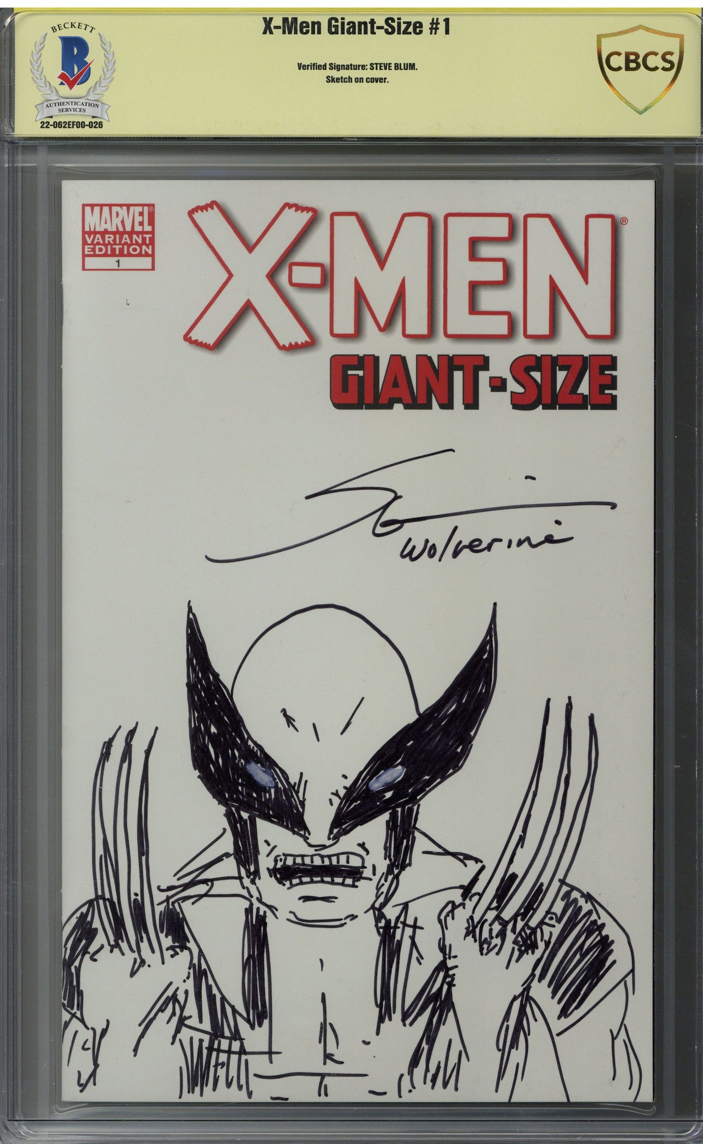 Steve Blum Signed X-Men: Giant-Size #1 Comic Book CBCS - Wolverine Voice Actor