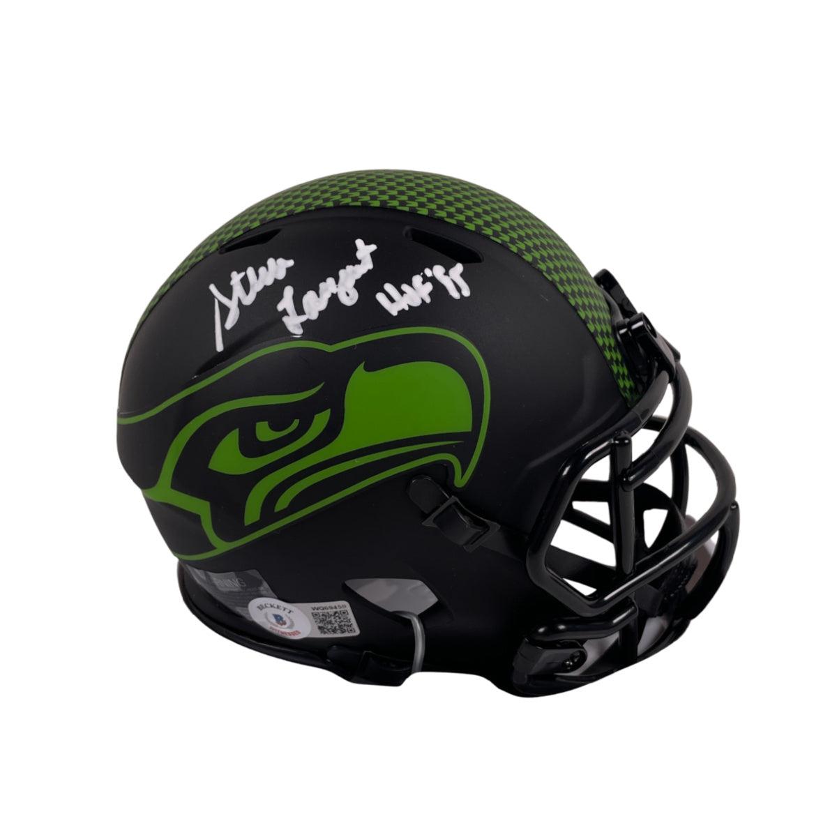 Steve Largent Autograph Seattle Seahawks Mini Helmet Signed BAS COA
