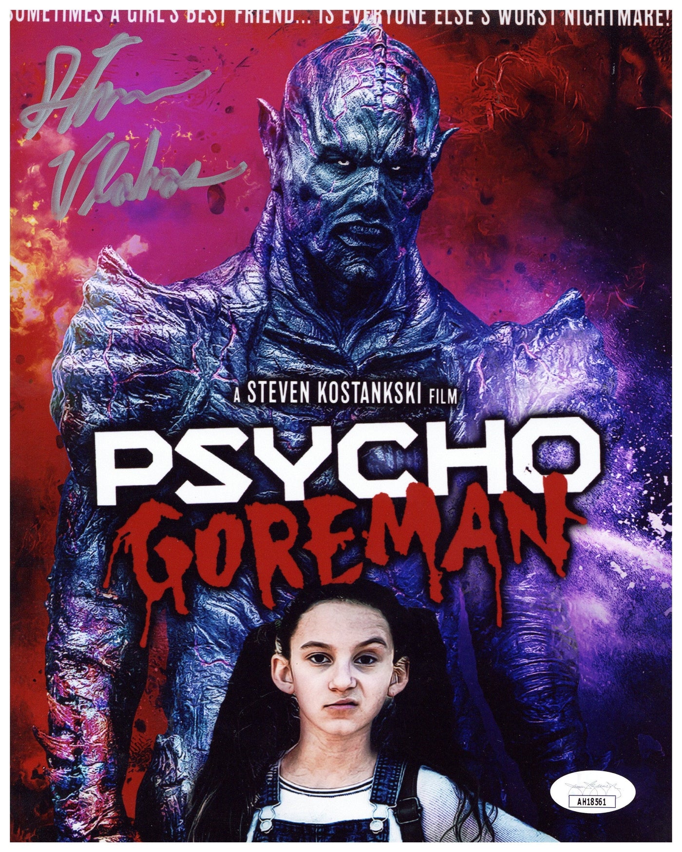 Steven Vlahos Signed 8x10 Photo Psycho Goreman Autographed JSA COA 2