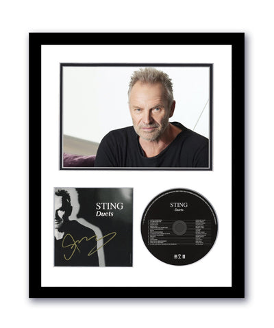 Sting Autographed Signed 11x14 Framed CD Photo Duets The Police ACOA 2