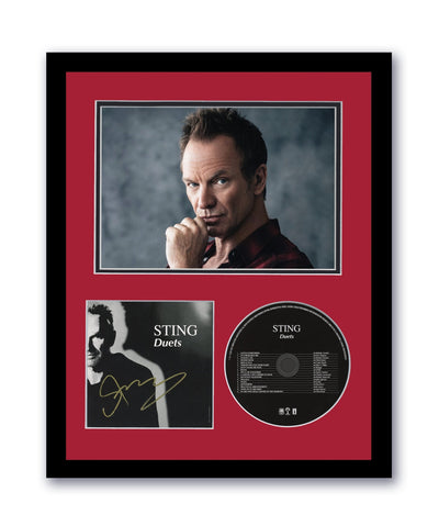 Sting Autographed Signed 11x14 Framed CD Photo Duets The Police ACOA 5