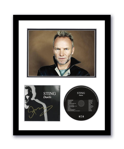 Sting Autographed Signed 11x14 Framed CD Photo Duets The Police ACOA 6